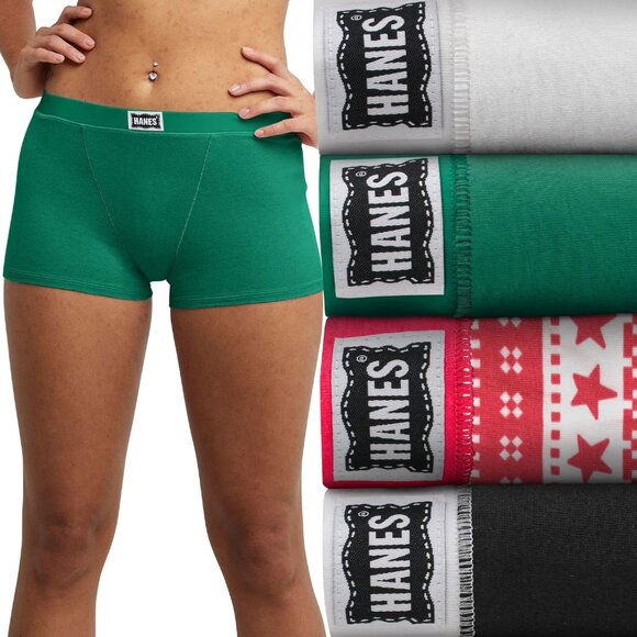 Hanes Other - Hanes Originals Women’s 4-Pack Stretch Cotton Boxer Briefs 2XL Limited Edition